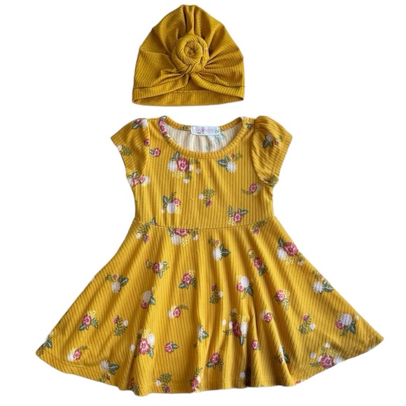 KIDS HIGH LOW HEM DRESS 4-10 YOUNG HEARTS main image 0